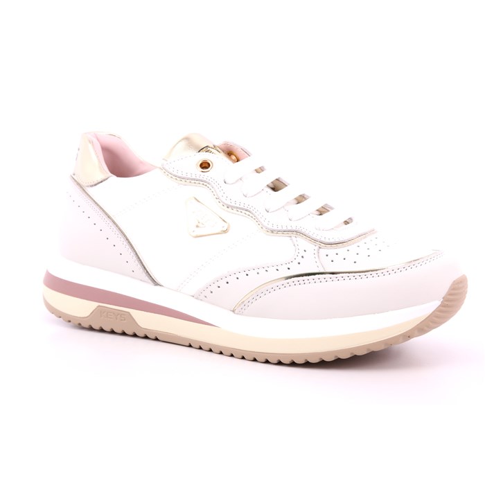 Scarpa Allacciata Keys Donna Bianco  Scarpe 168 - K-9232B