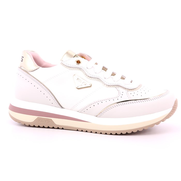 Scarpa Allacciata Keys Donna Bianco  Scarpe 168 - K-9232B