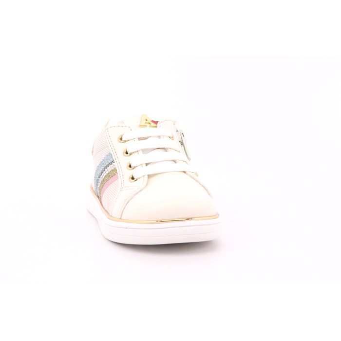 Scarpa Allacciata Asso Bambina Beige  Scarpe 594 - AG-16151