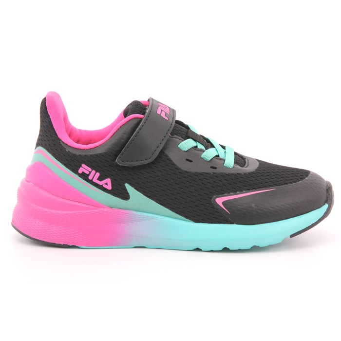 Scarpa Strappi + Elastico Fila Bambina Nero  Scarpe 385 - FFK0076