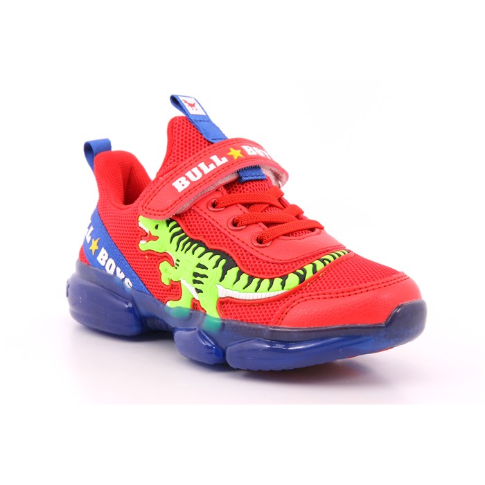 Scarpa Strappi + Elastico Bull Boys Bambino Rosso  Scarpe 37 - DNAL2130