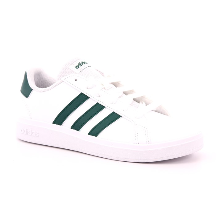 Scarpa Allacciata Adidas Bambino Bianco  Scarpe 1291 - IG4830