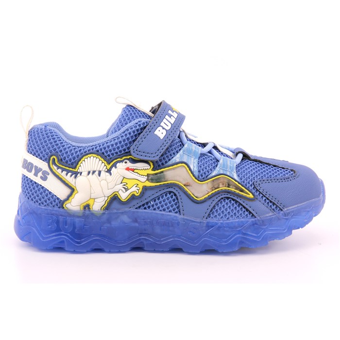 Scarpa Strappi + Elastico Bull Boys Bambino Azzurro  Scarpe 40 - DNAL4508