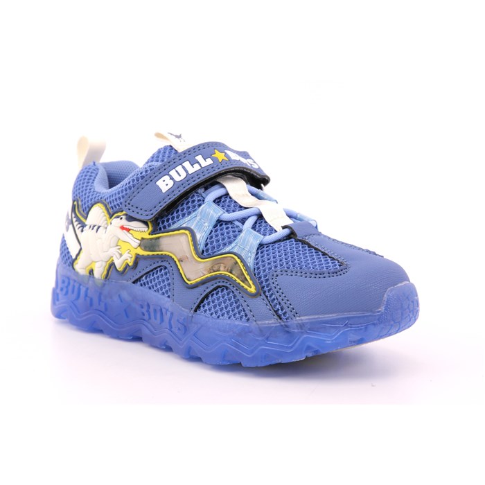 Scarpa Strappi + Elastico Bull Boys Bambino Azzurro  Scarpe 40 - DNAL4508