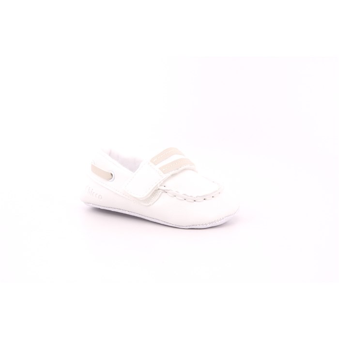 Scarpina Culla Chicco Bambino Bianco  Scarpe 727 - 071048