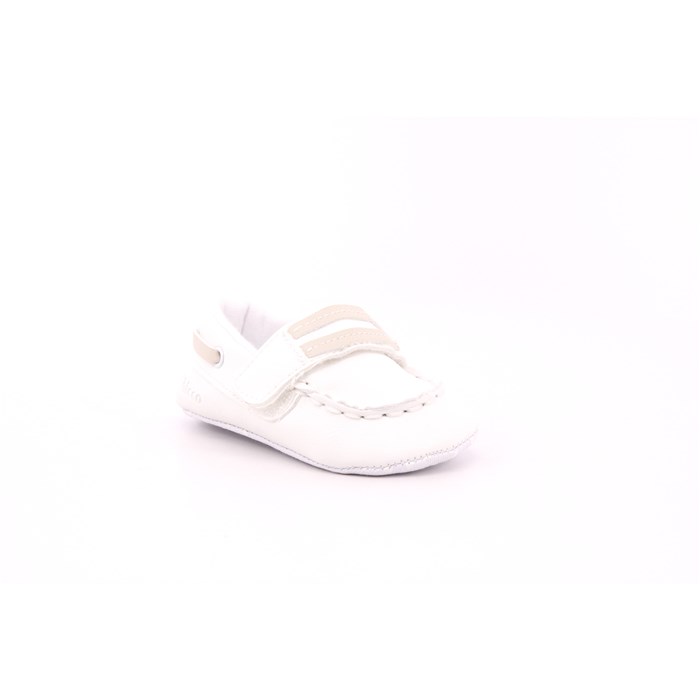 Scarpina Culla Chicco Bambino Bianco  Scarpe 727 - 071048