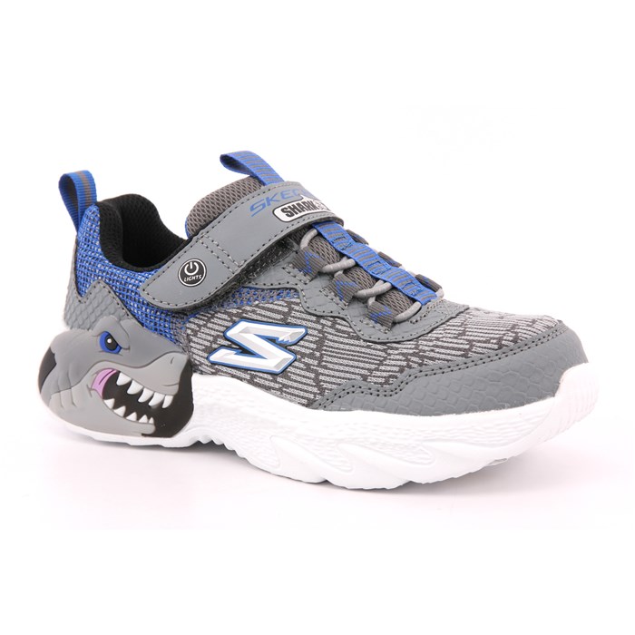 Scarpa Strappi + Elastico Skechers Bambino Grigio  Scarpe 276 - 400617L