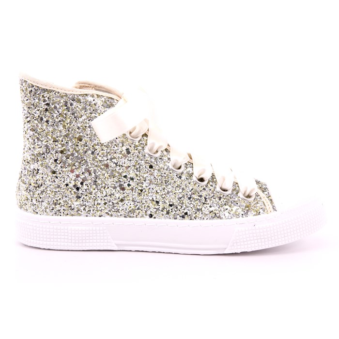 Scarpa Allacciata Dxo Vigevano Bambina Platino  Scarpe 42 - 888B