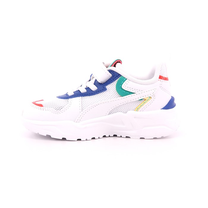 Scarpa Strappi + Elastico Puma Bambino Bianco  Scarpe 1346 - 395465-01
