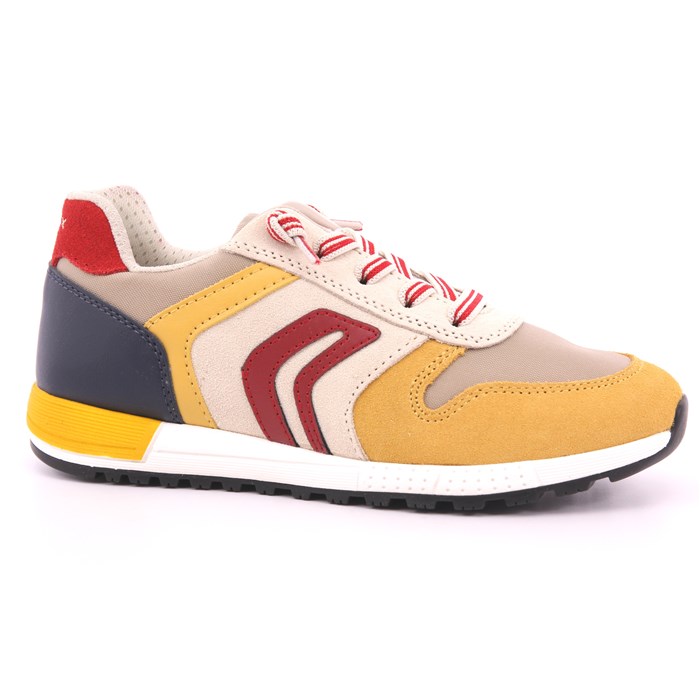 Scarpa Allacciata Geox Bambino Giallo Ocra  Scarpe 538 - J459EB