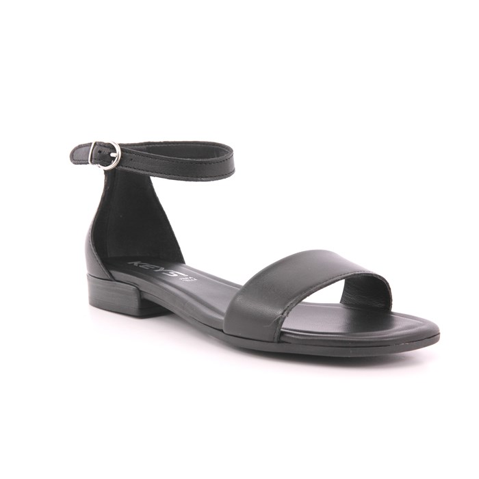 Sandalo Keys Donna Nero  Scarpe 184 - K-9570B