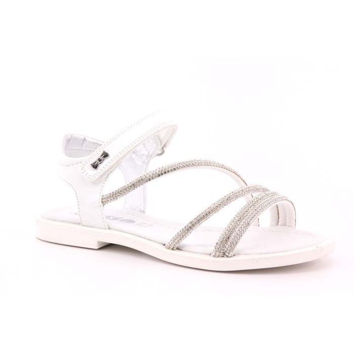 Sandalo Asso Bambina Bianco  Scarpe 595 - AG16275B