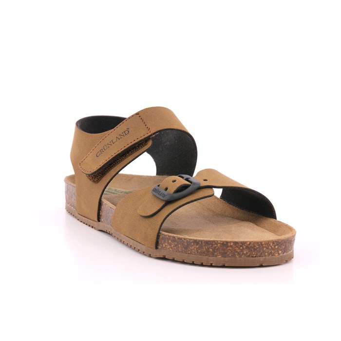 Sandalo Grunland Bambino Marrone  Scarpe 653 - SB1328