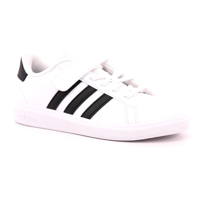 Scarpa Strappi + Elastico Adidas Bambino Bianco  Scarpe 1366 - IH5529