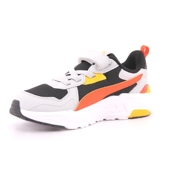 Scarpa Strappi + Elastico Puma Bambino Grigio/nero  Scarpe 1365 - 39148013