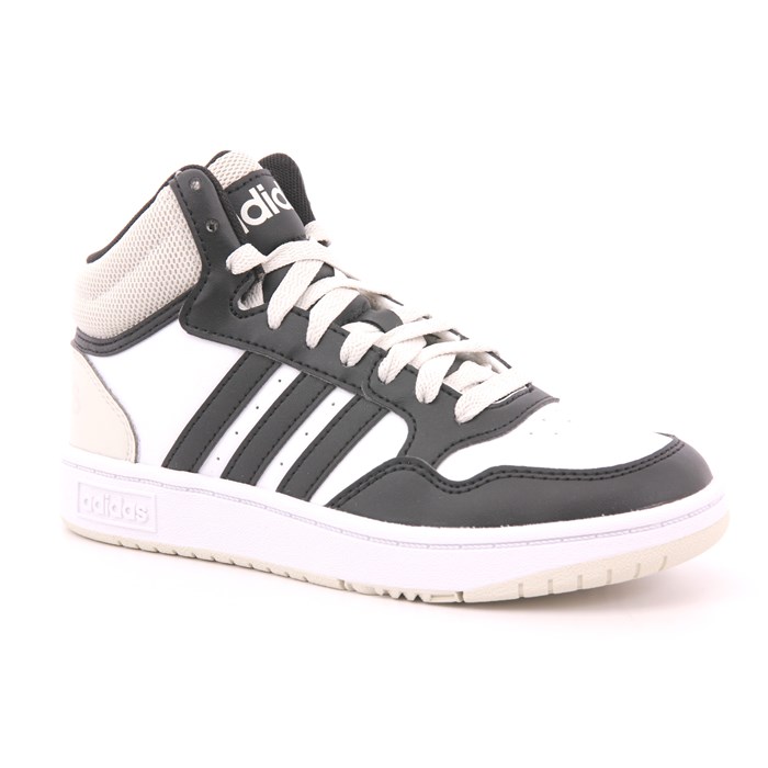 Scarpa Allacciata Adidas Bambino Bianco/nero  Scarpe 1375 - IH7893