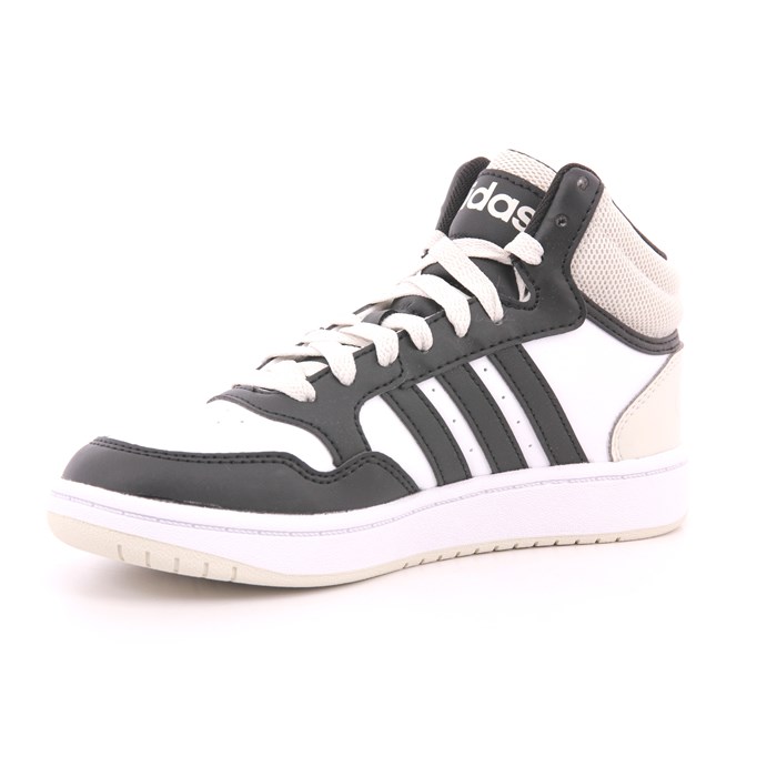 Scarpa Allacciata Adidas Bambino Bianco/nero  Scarpe 1375 - IH7893