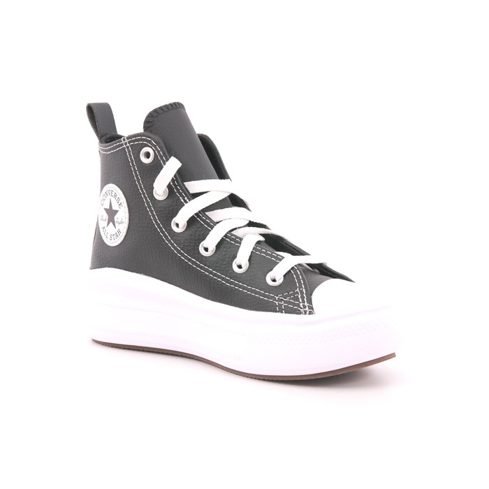 Scarpa Allacciata Converse Bambina Nero  Scarpe 598 - A02067C