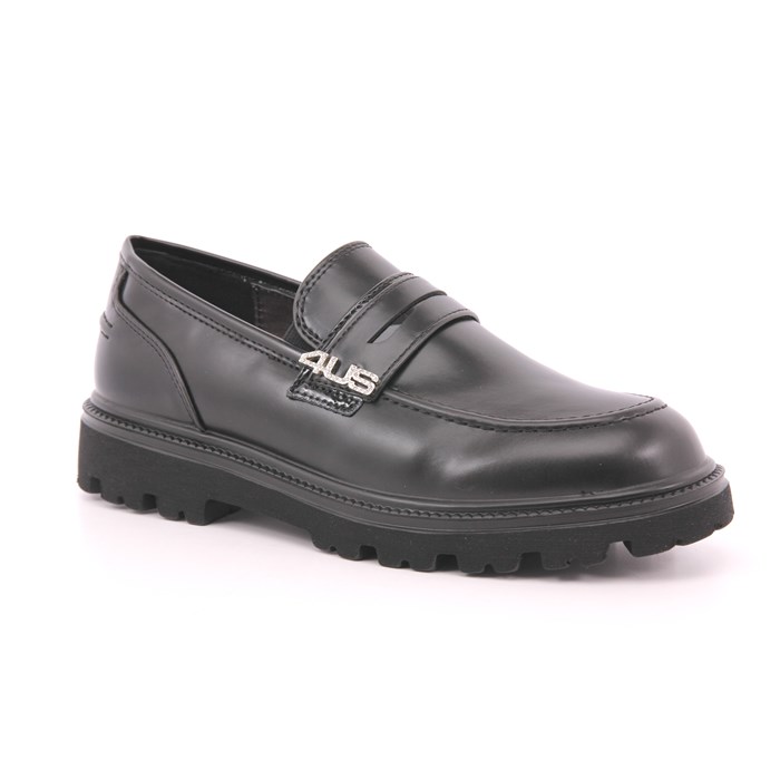 Mocassino Paciotti 4us Bambina Nero  Scarpe 56 - 43141A