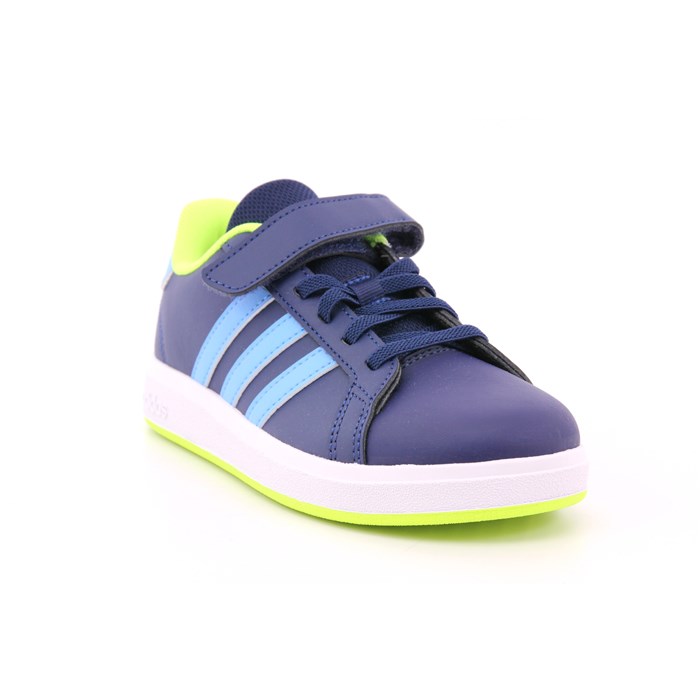Scarpa Strappi + Elastico Adidas Bambino Blu  Scarpe 1380 - IE5994