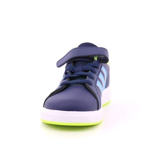 Scarpa Strappi + Elastico Adidas Bambino Blu  Scarpe 1380 - IE5994