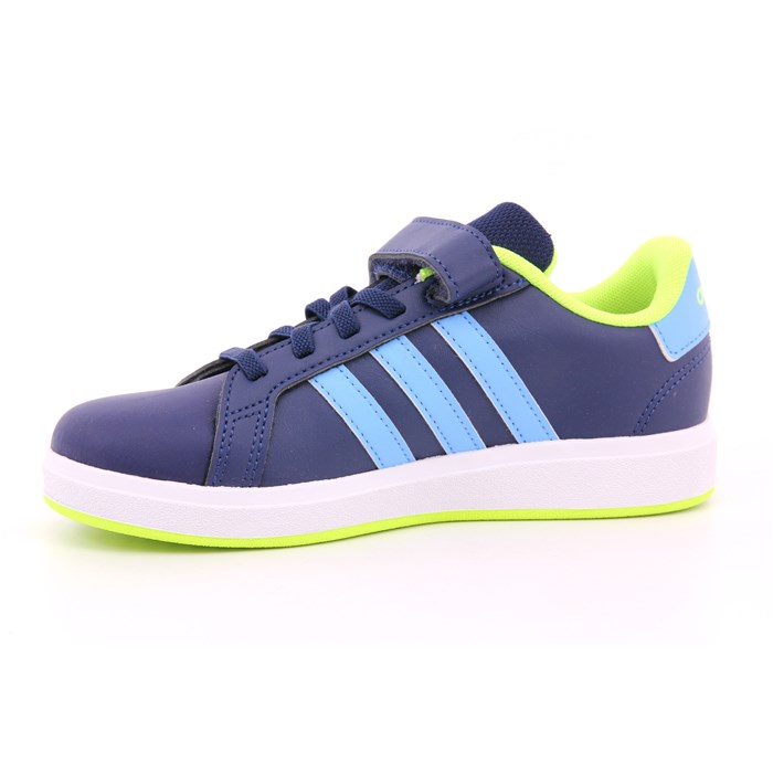 Scarpa Strappi + Elastico Adidas Bambino Blu  Scarpe 1380 - IE5994