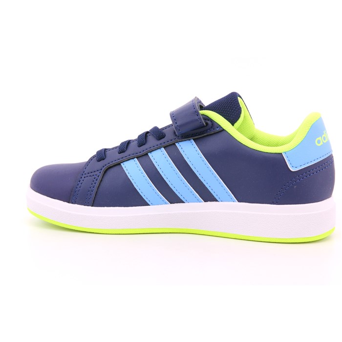 Scarpa Strappi + Elastico Adidas Bambino Blu  Scarpe 1380 - IE5994