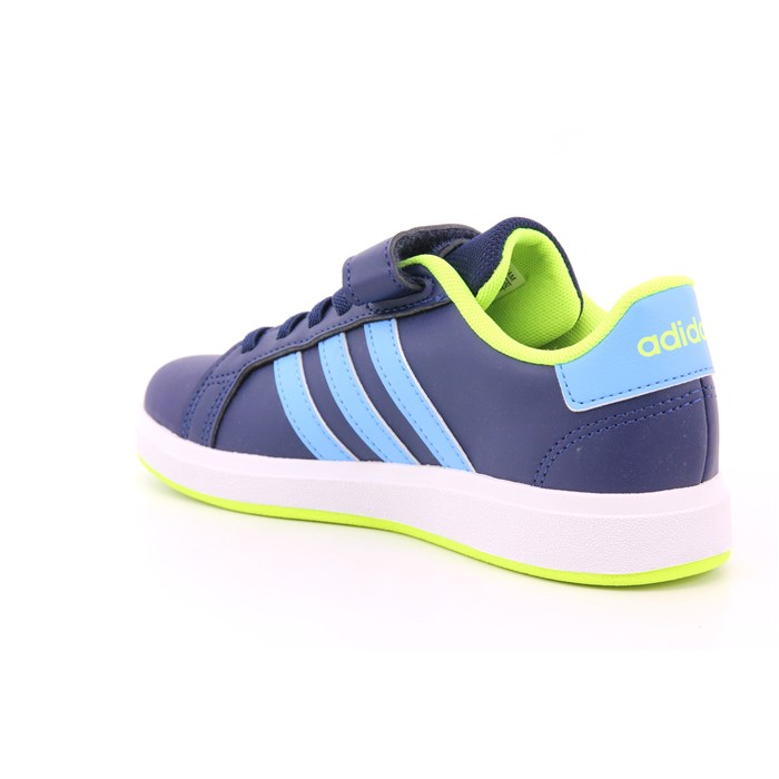 Scarpa Strappi + Elastico Adidas Bambino Blu  Scarpe 1380 - IE5994
