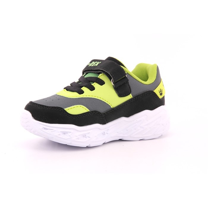 Scarpa Strappi + Elastico Dinosauro Bambino Nero  Scarpe 13 - S8020090S