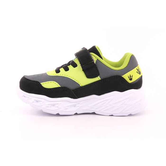 Scarpa Strappi + Elastico Dinosauro Bambino Nero  Scarpe 13 - S8020090S