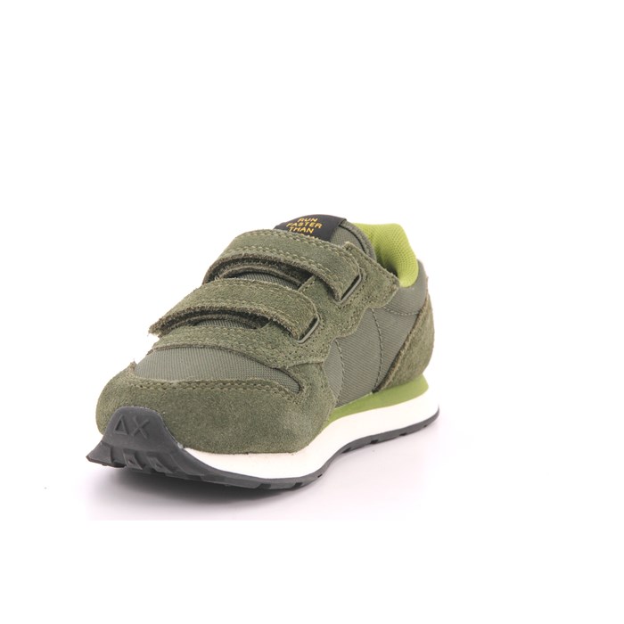 Scarpa Strappi Sun68 Bambino Verde Militare  Scarpe 168 - Z44301B
