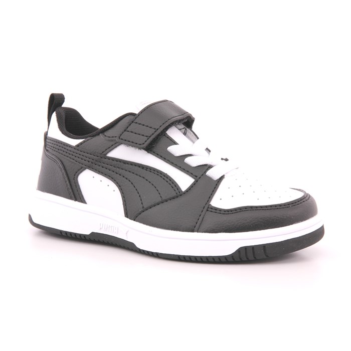 Scarpa Strappi + Elastico Puma Bambino Bianco/nero  Scarpe 1424 - 39741901