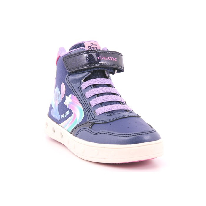 Scarpa Strappi + Elastico Geox Bambina Blu  Scarpe 555 - J468WF