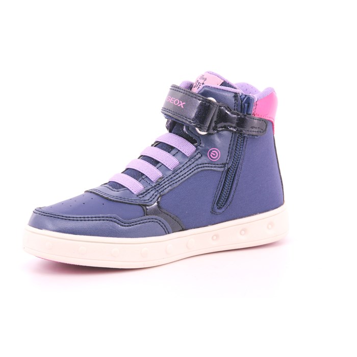 Scarpa Strappi + Elastico Geox Bambina Blu  Scarpe 555 - J468WF