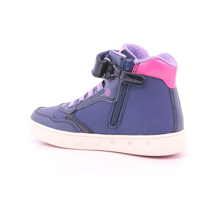 Scarpa Strappi + Elastico Geox Bambina Blu  Scarpe 555 - J468WF