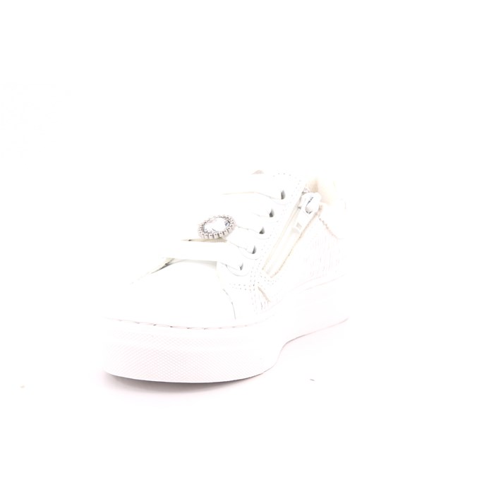 Scarpa Allacciata Asso Bambina Bianco  Scarpe 633 - AG17045A