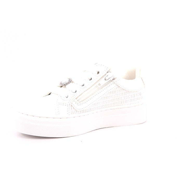 Scarpa Allacciata Asso Bambina Bianco  Scarpe 633 - AG17045A