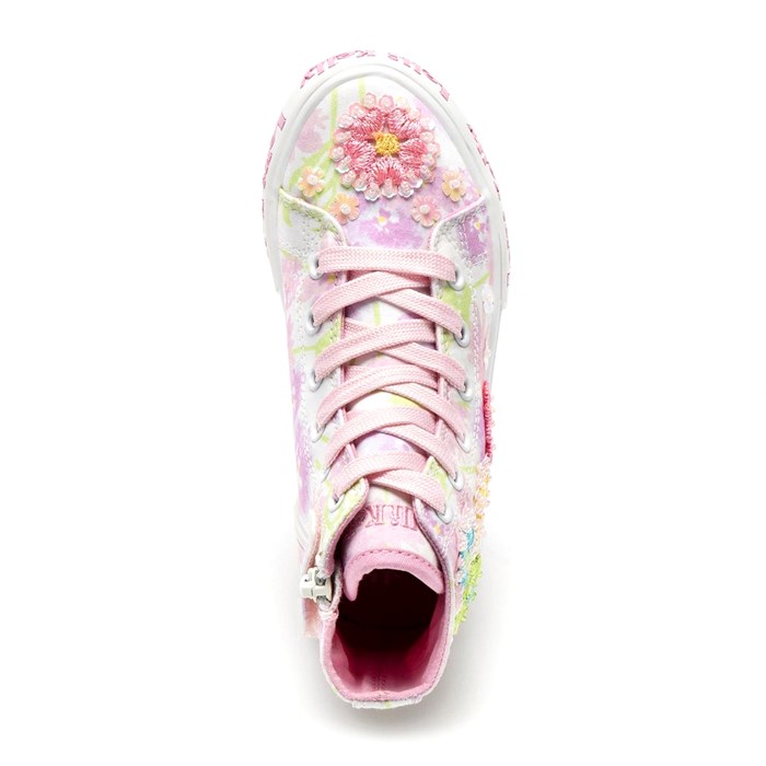 Scarpa Allacciata Lelli Kelly Bambina Bianco  Scarpe 495 - LKED4910