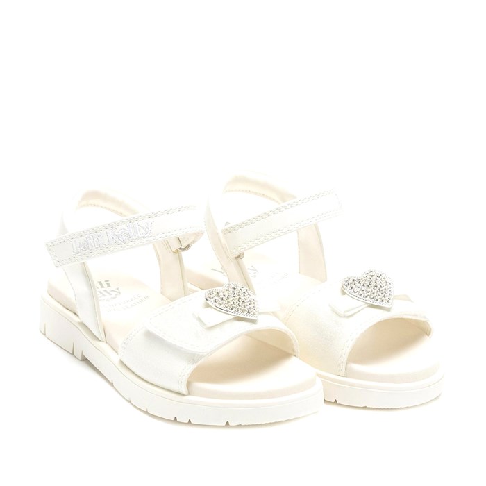 Sandalo Lelli Kelly Bambina Bianco  Scarpe 496 - LKCV4864