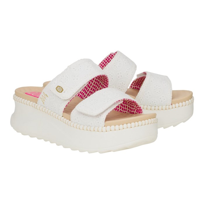 Ciabatte Hey Dude Donna Bianco  Scarpe 67 - HD.43203/100