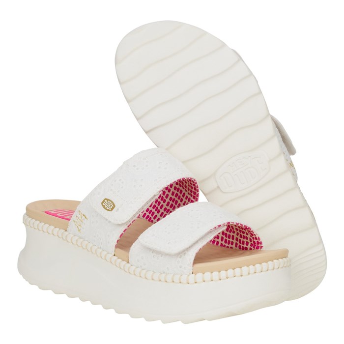 Ciabatte Hey Dude Donna Bianco  Scarpe 67 - HD.43203/100